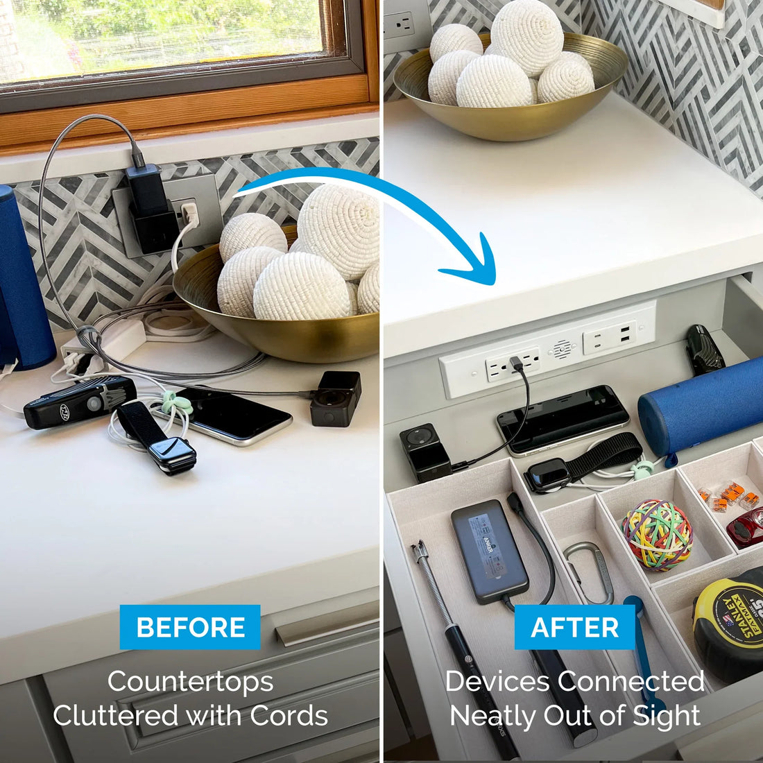 How In-Drawer Outlets Can Transform Your Space